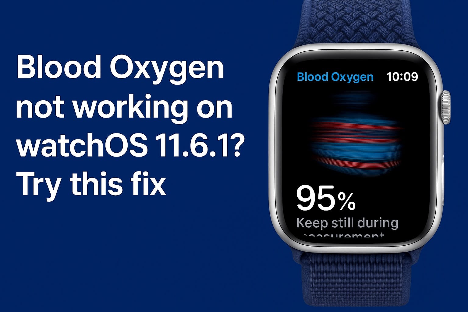 ออกซิเจนในเลือดไม่ทำงานกับ watchos 11.6.1? ลองแก้ไขนี้